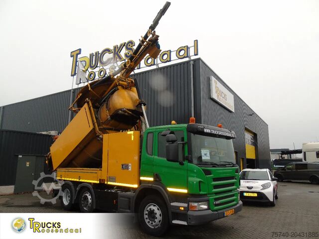 Ассенизаторская машина Scania P 360 + COMBI VACUUM WIEDEMANN + 6X4
