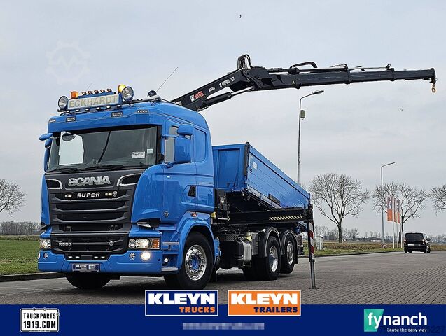 Трехсторонний опрокидыватель SCANIA R580 V8 6X2*4 HIAB162ES-3