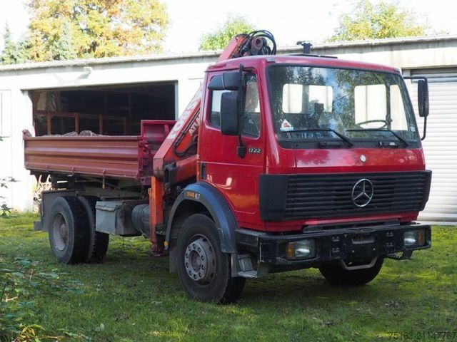 Трехсторонний самосвал MERCEDES-BENZ SK 1722 K 4x2 2-Achs Kipper Kran Atlas 80.1 mit