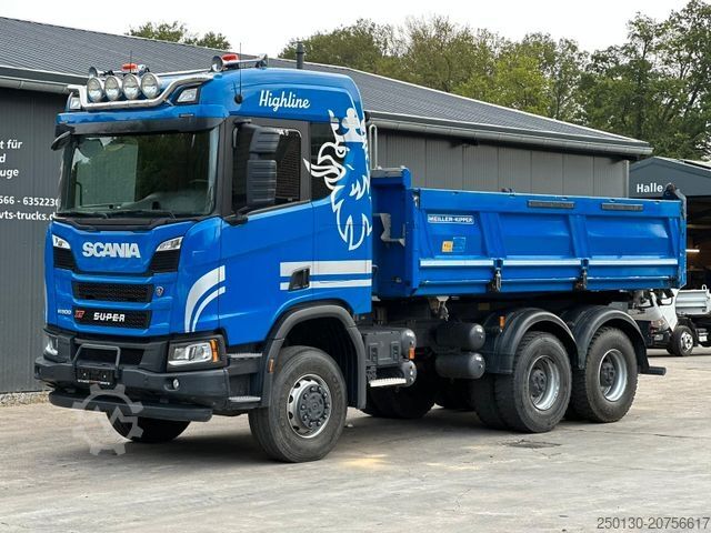 Трехсторонний самосвал SCANIA R500 XT 6x6 mit Meiler Dreiseiten Kipper