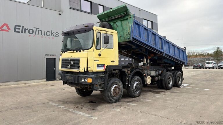 Трехсторонний опрокидыватель MAN 35.402 (8X8 / BIG AXLES / GRAND PONT / LAMES / ...