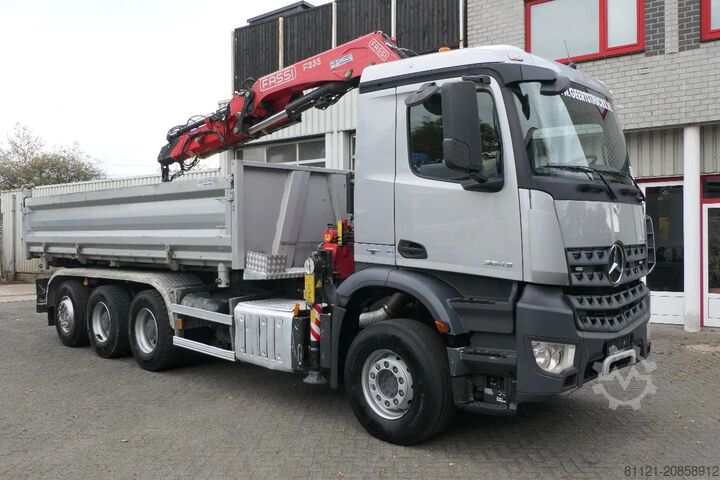 Трехсторонний опрокидыватель Mercedes-Benz Arocs 3643 | 8X4 Tridem | 3 Side Tipper | Fassi...