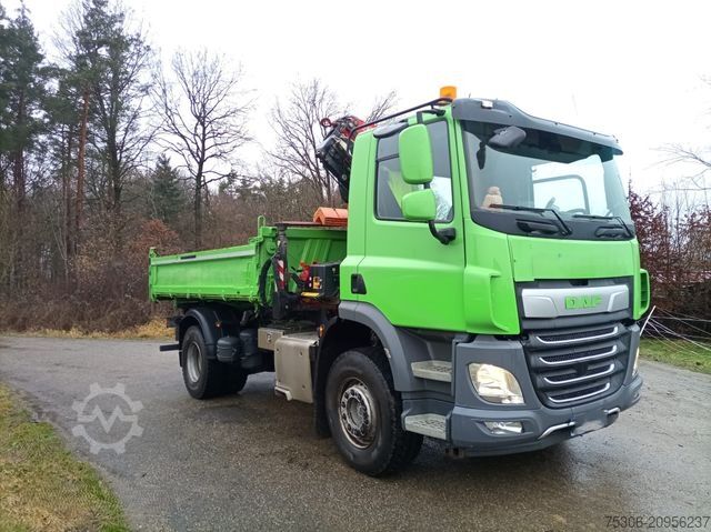 Трехсторонний самосвал DAF FA CF 340 DC Krankipper