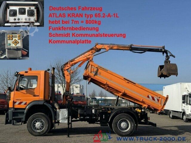 Трехсторонний самосвал Mercedes-Benz Axor 1829 4x4 Atlas 7m=800kg FB Winterdienst