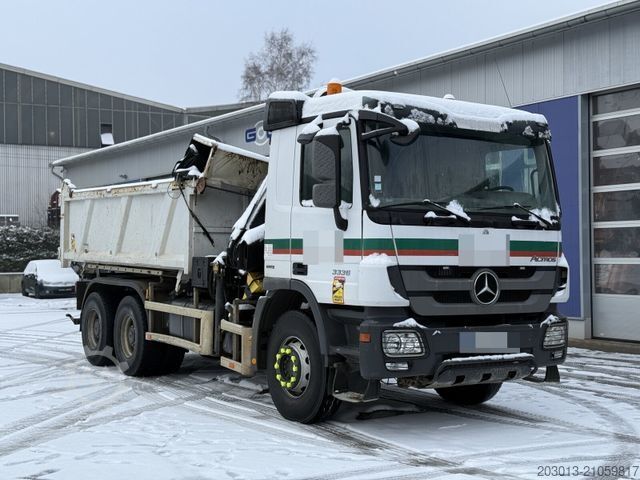 Трехсторонний самосвал MERCEDES-BENZ ACTROS 3336 6x4 Kipper Kran HIAB 144 B-3