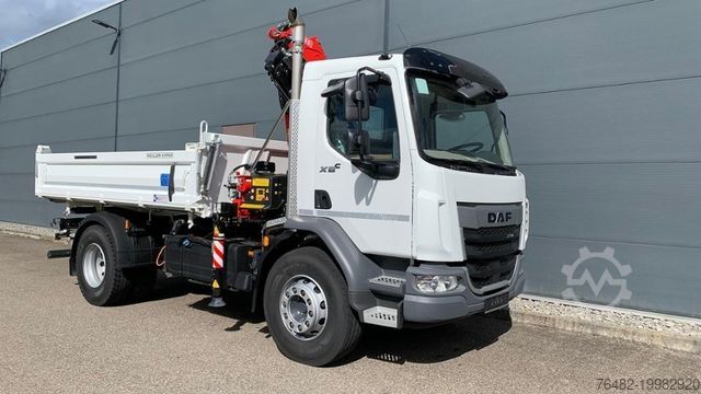 Трехсторонний самосвал DAF XBC 290 FA Kran / Kipper