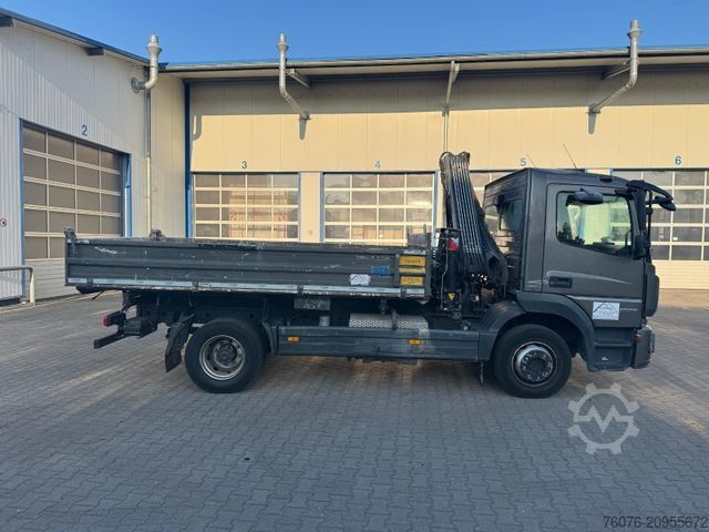 Трехсторонний самосвал MERCEDES-BENZ Atego MB 1223 K Kran Hiab 077B-2 HIDUO Funk AHK