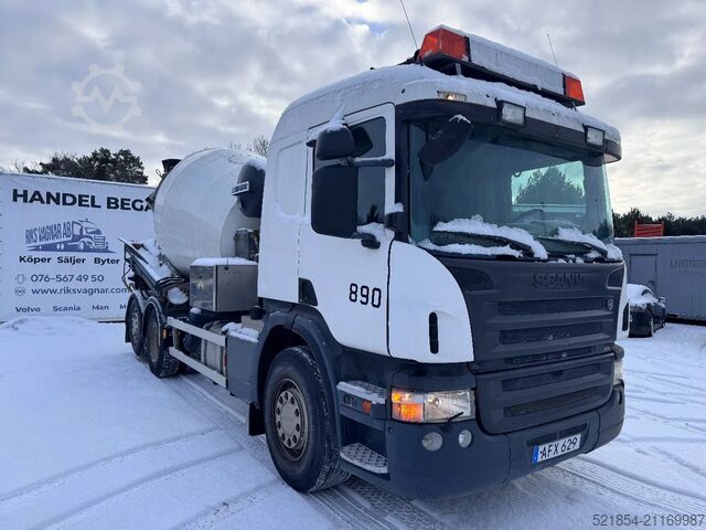 Блендер Scania P380 6x2*4, Mixer LIEBHERR 7m3 + 9m Half-pipe, ...