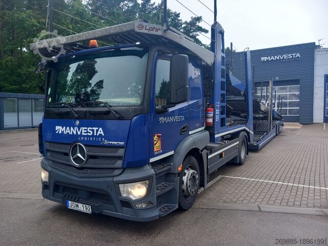 грузовик для перевозки автомобилей Mercedes-Benz Actros 1843 LS Car carrier + Lohr