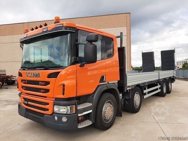 ПЛАТФОРМА С РАМПАМИ SCANIA P 450 8x2