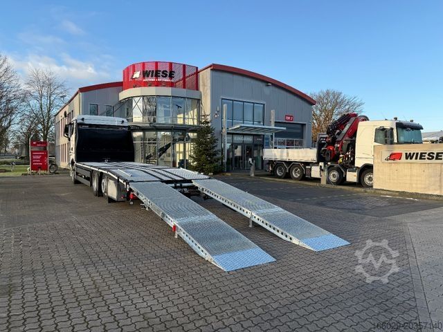 Автовоз MAN Baumaschinen-  Arbeitsbühnentransporter Rampen