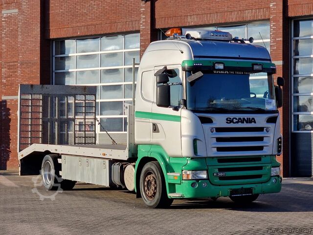 Транспортировщик автомобилей Scania R380 4x2 - Car transport / Flatbed - Ramp - Ful...