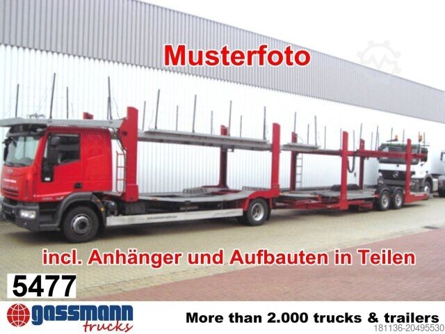 Автовоз Iveco EuroCargo ML160E32 4x2 mit Teilen für Anhänger