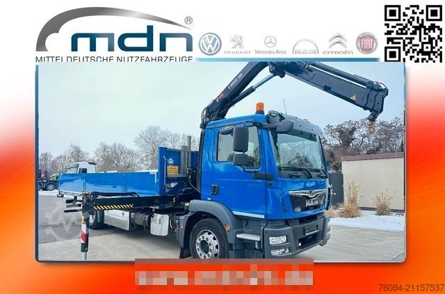 Кран-манипулятор на шасси грузовика MAN TGM 15.250 4x2 Pritsche 6,7m KRAN Funk