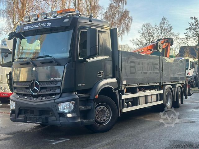 Кран-манипулятор на шасси грузовика MERCEDES-BENZ Antos 2646 Baustoff Atlas 206.3 Lift/Lenk AHK