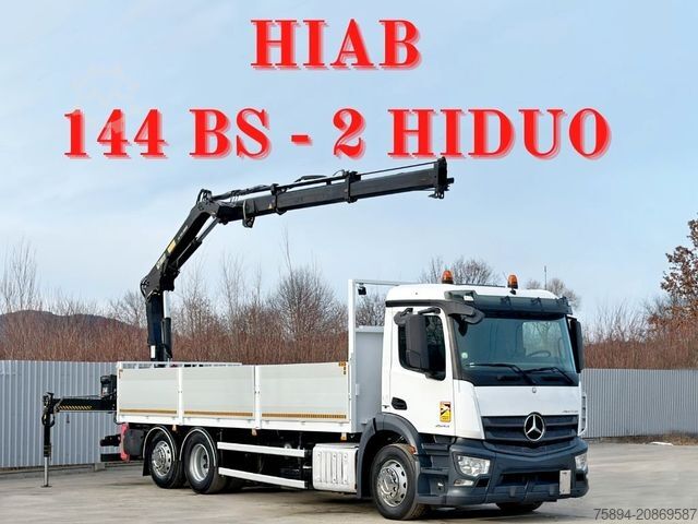 Кран-манипулятор на шасси грузовика MERCEDES-BENZ ANTOS 2545* HIAB 144 BS - 2 HIDUO /FUNK