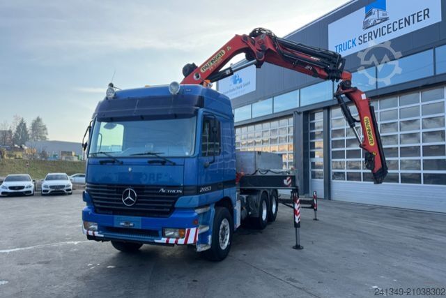 Кран-манипулятор на шасси грузовика MERCEDES-BENZ 2653 V8 6x4 Palfinger 35000 5+4 Flyjib & Seil