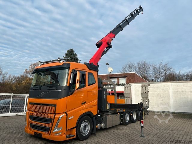Кран-манипулятор на шасси грузовика VOLVO FH 510 Plattform + PK30002 TEC + Rampen