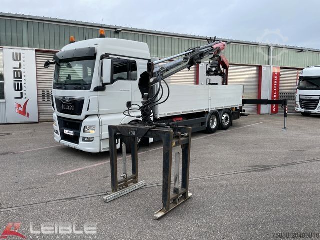 Кран-манипулятор на шасси грузовика MAN TGX 26.440 6x2-4LL Baustoff*Fassi F195 AS.22*