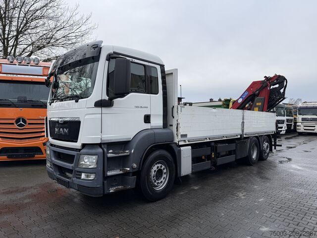 Кран-манипулятор на шасси грузовика MAN TGS 26.440 6X2-4 Kran HMF 3220 bis 29 Meter