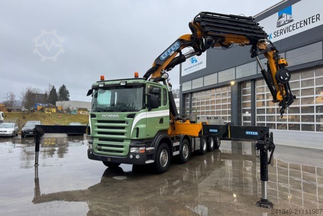 Кран-манипулятор на шасси грузовика SCANIA R480 10x4 Effer 1355 8+6