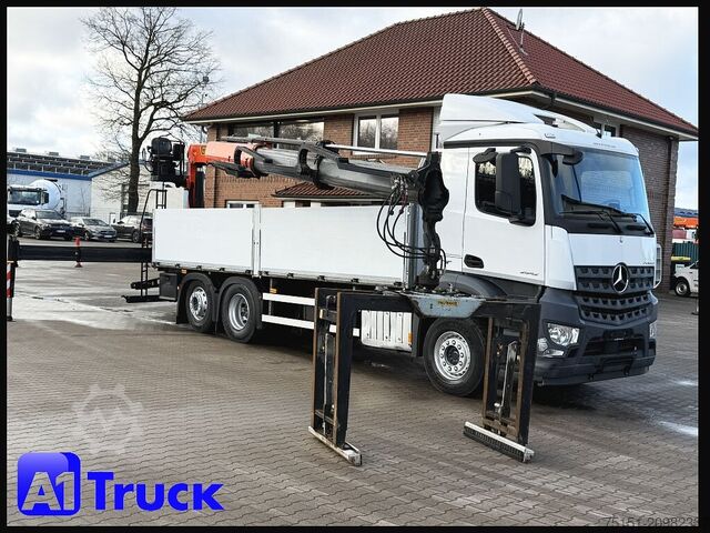 Кран-манипулятор на шасси грузовика MERCEDES-BENZ Arocs 2542,  Kran PK23001L, Baustoff,