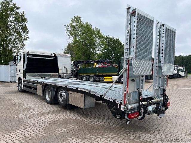 Эвакуатор MAN Baumaschinen-  Arbeitsbühnentransporter Rampen