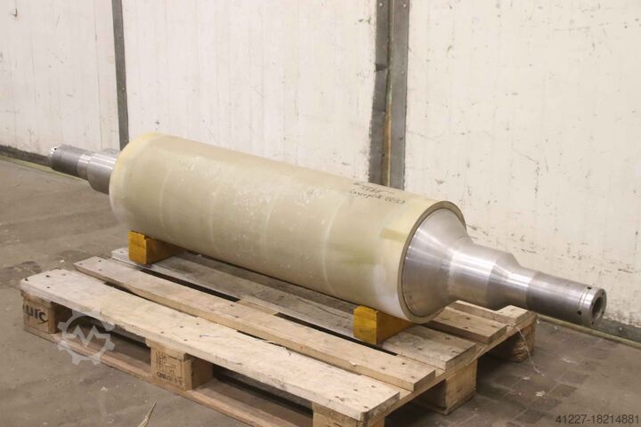 Транспортировочный ролик обрезиненный из нержавеющей стали. Edelstahl Ø 300 x 1007 mm