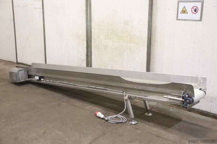 Конвейерная лента 8 м/мин из нержавеющей стали unbekannt 3490 x 280 mm