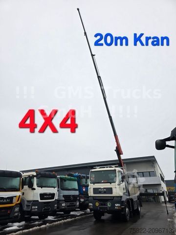 другое MAN TGA18.310 / 4X4 ALLRAD /20m Palfinger Kran/WINCH