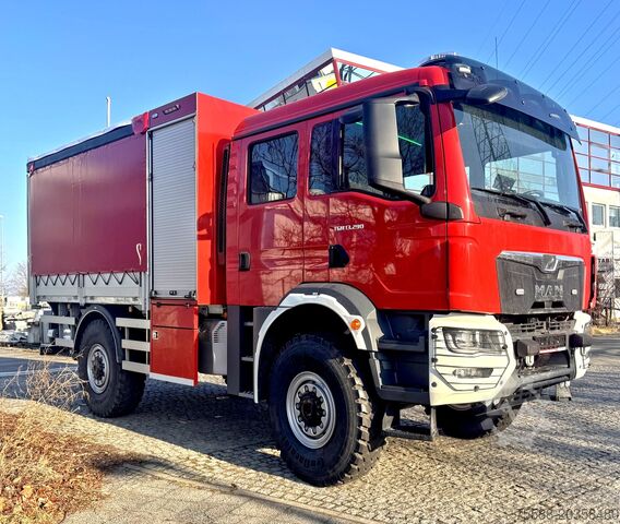 Пожарная машина — логистический автофургон для оборудования MAN TGM 13.290 4x4 Allrad Einzelbereifung