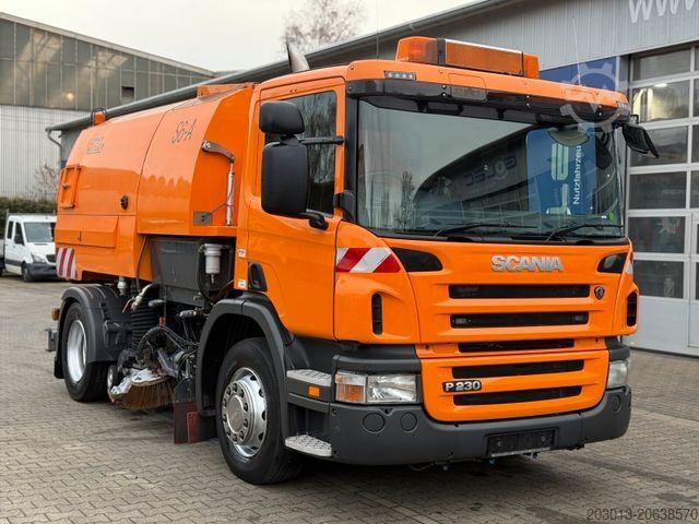 Подметальная машина SCANIA P230 Kehrmaschine Johnston VT605- 6 M³
