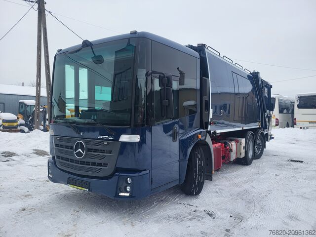 мусоровоз Mercedes-Benz Econic 2630 6x2 dwukomorowa, two chamber