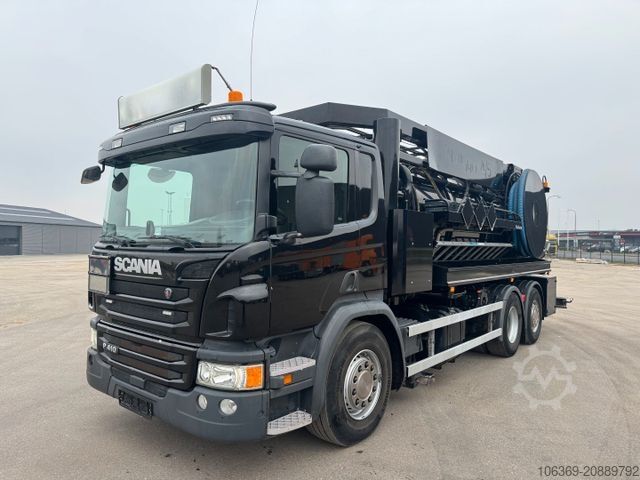 Вакуумная автоцистерна SCANIA P410 6x2*4 JHL Hvidtved Larsen Flexline 312 ADR