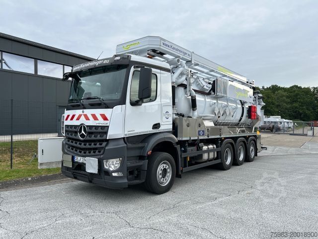 Вакуумная автоцистерна MERCEDES-BENZ Arocs 3251 8x4 / KROLL ADR-Kombi K1,0-17,0/28 PE