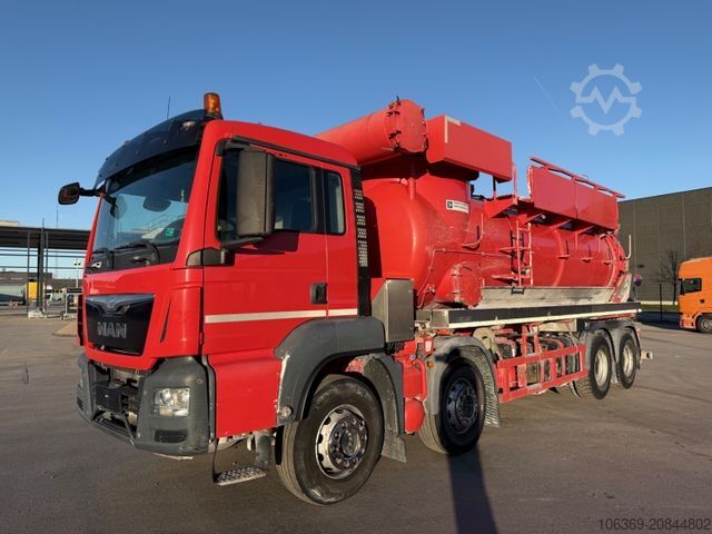 Вакуумная автоцистерна MAN TGS 41.400 8X4 Naaktgeboren Vacu P 8000 14.000 L