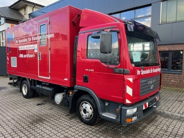 Вакуумная автоцистерна MAN 8.180 4x2 TGL Dichtheitsprüffahrzeug Sklarz