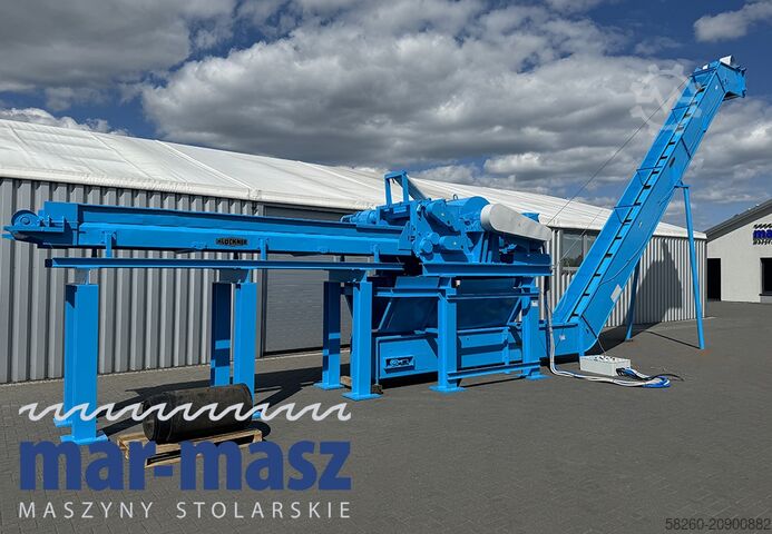 Измельчитель древесины Измельчитель KLOCKNER 900×180 HS 4 WT z przenośnikiem łańcuchowym typu redler