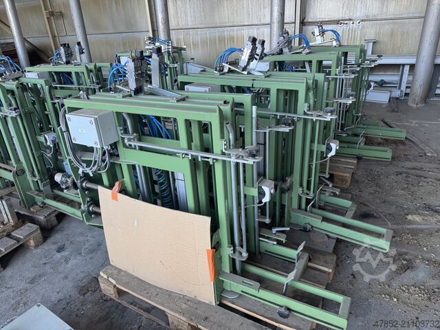 Автоматический магазин для реек Prechtl Lattenmagazine Stapelanlage Stapelung im Sägewerk Hobelwerk