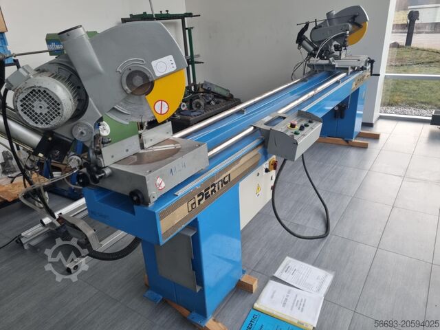 Двойная торцовочная пила для дерева и алюминия PERTICI UNIVER 332P