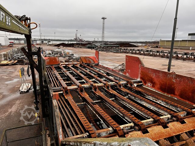 бревенчатый настил, подающий механизм, переворачиватель бревен Tähkä 