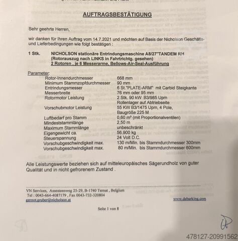 обдирочная машина Nicholson A8/27“ Tandem „NEU“ Originalverpackt