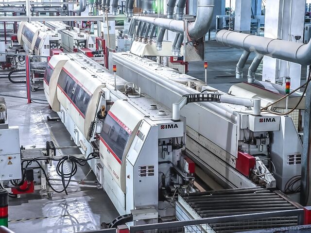 Линия для обрезки и обработки кромок IMA + MEINERT COMBIMA/II/650/A/R3