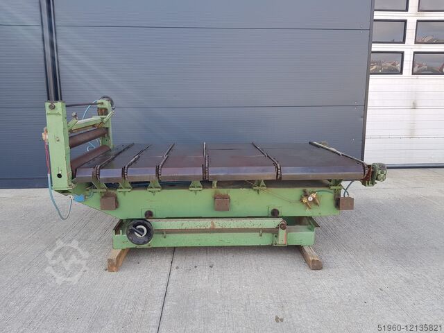 Поперечная подача для многопильного станка  