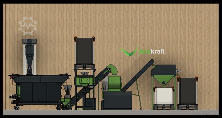 Пресс для гранул Ecokraft Pelletpresse und Absackanlage 