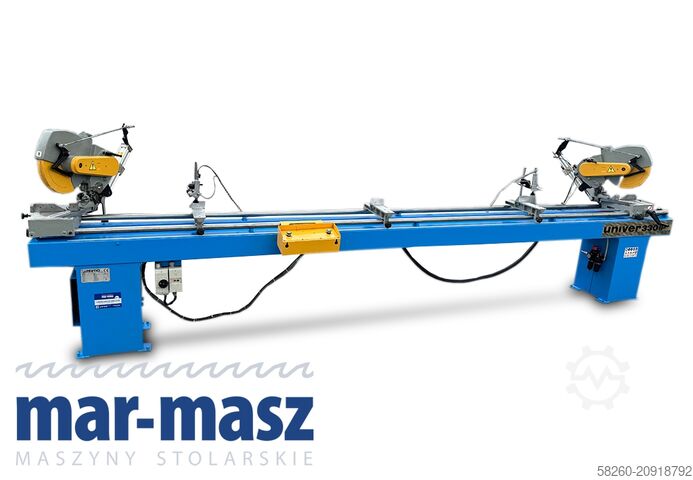 Двойная торцовочная пила для дерева и алюминия PERTICI typ UNIVER 330IP 