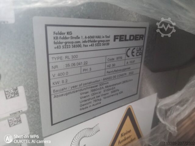 Промышленный отсос Felder RL 300