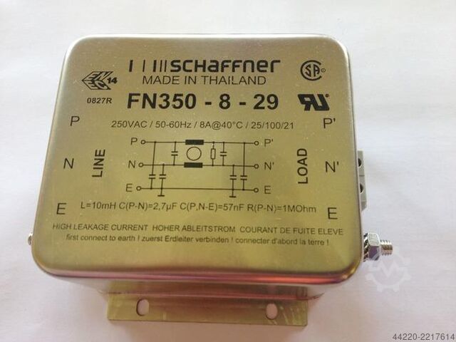 Однофазные фильтры ЭМС Schaffner FN 350