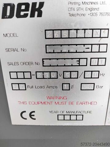 трафаретный принтер DEK 265 GSX